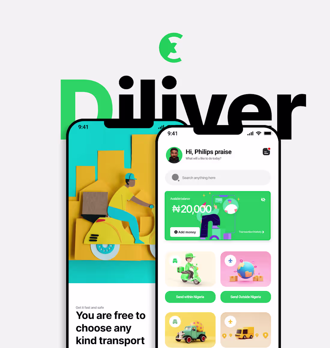 Cover image for Diliver personal projects on Behance