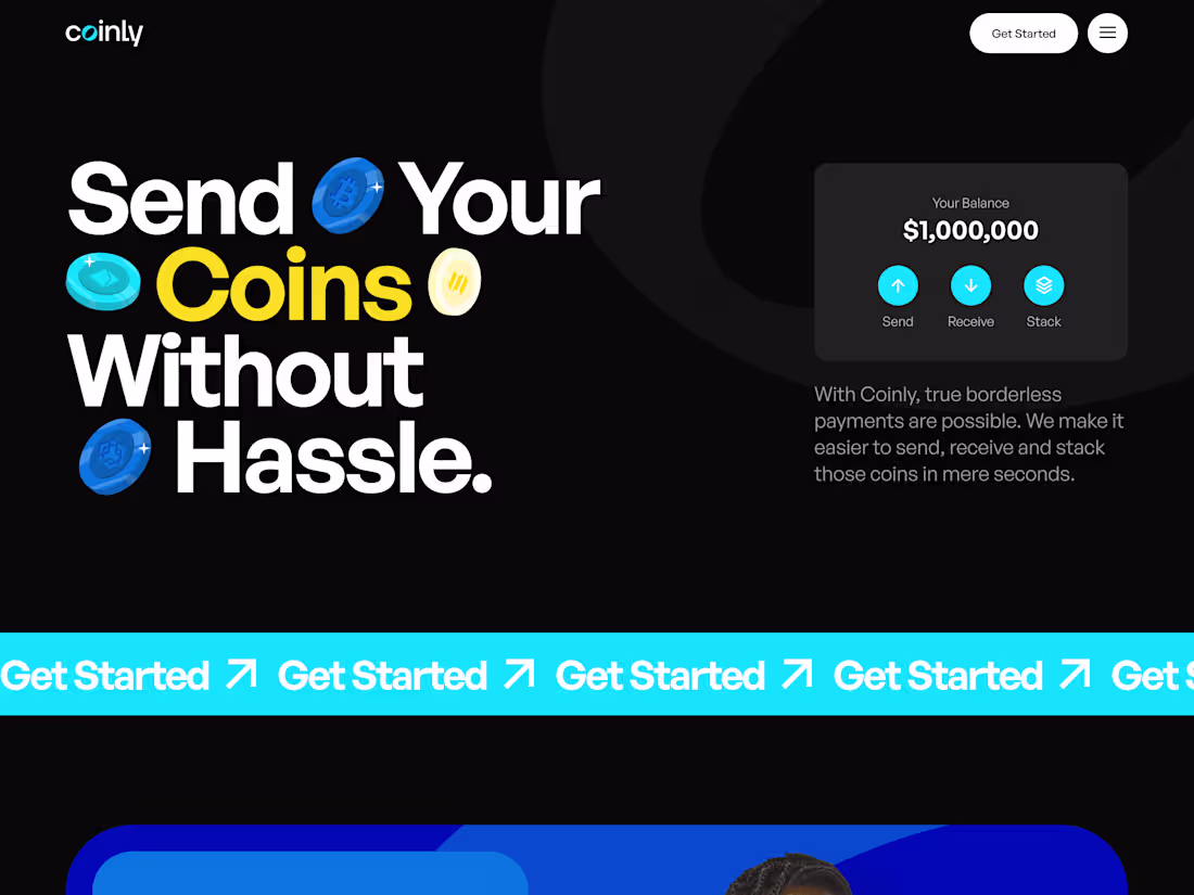 Cover image for Coinly Website Design