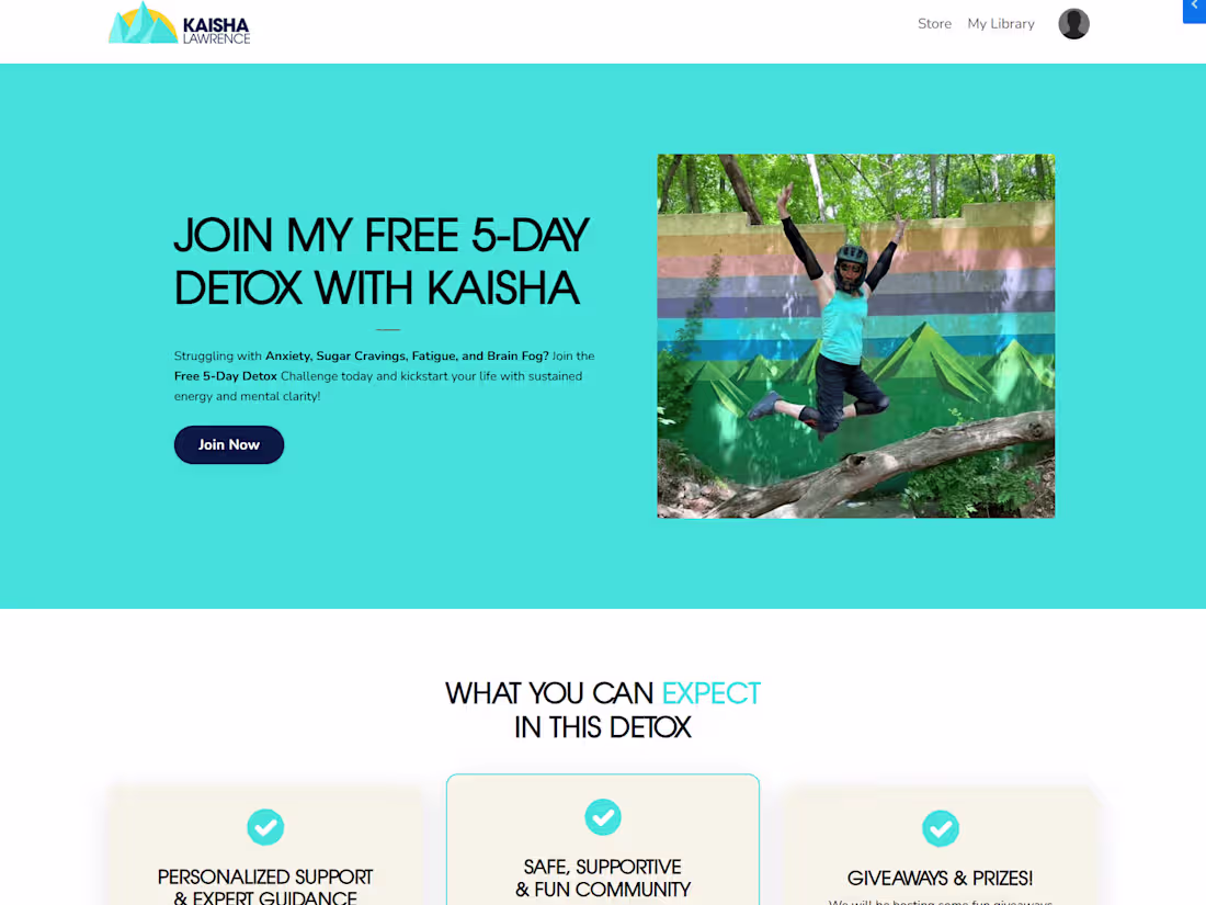 Cover image for Kajabi Website & Funnel for Kaisha Lawrence