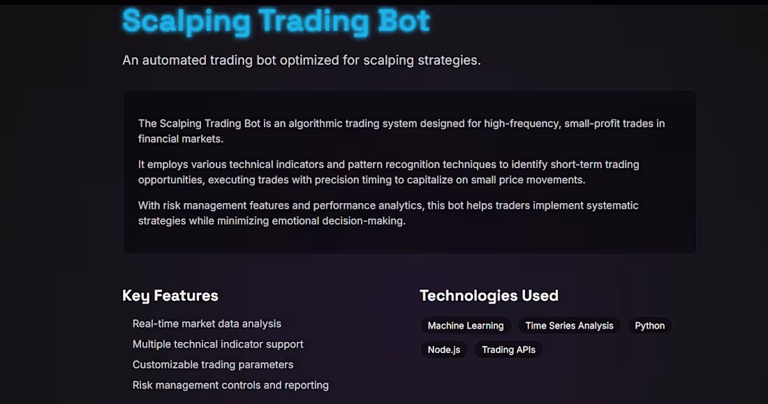 Cover image for AI based scalping trading bot