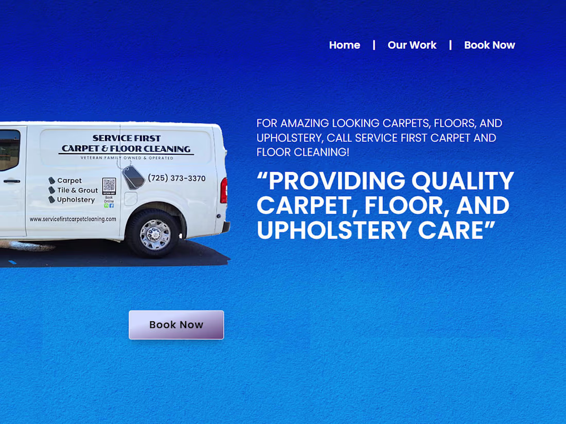 Cover image for Website for US Carpet Cleaning Company 