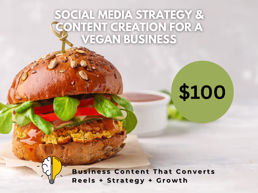 Cover image for 4-Day Social Media Content Strategy for Vegan Brands