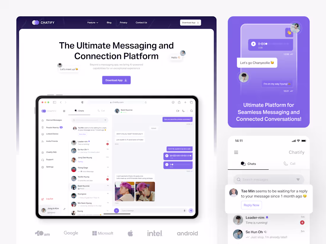 Cover image for Chatlify Messaging Platform Design