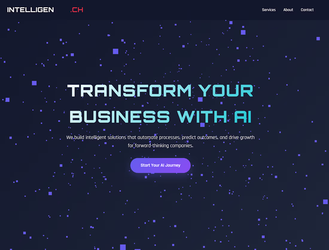 Cover image for Web Site for AI Agency