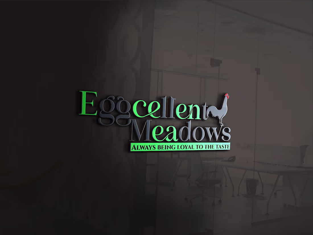 Cover image for Eggcellent Meadows (Poultry Farm Logo Design Project)