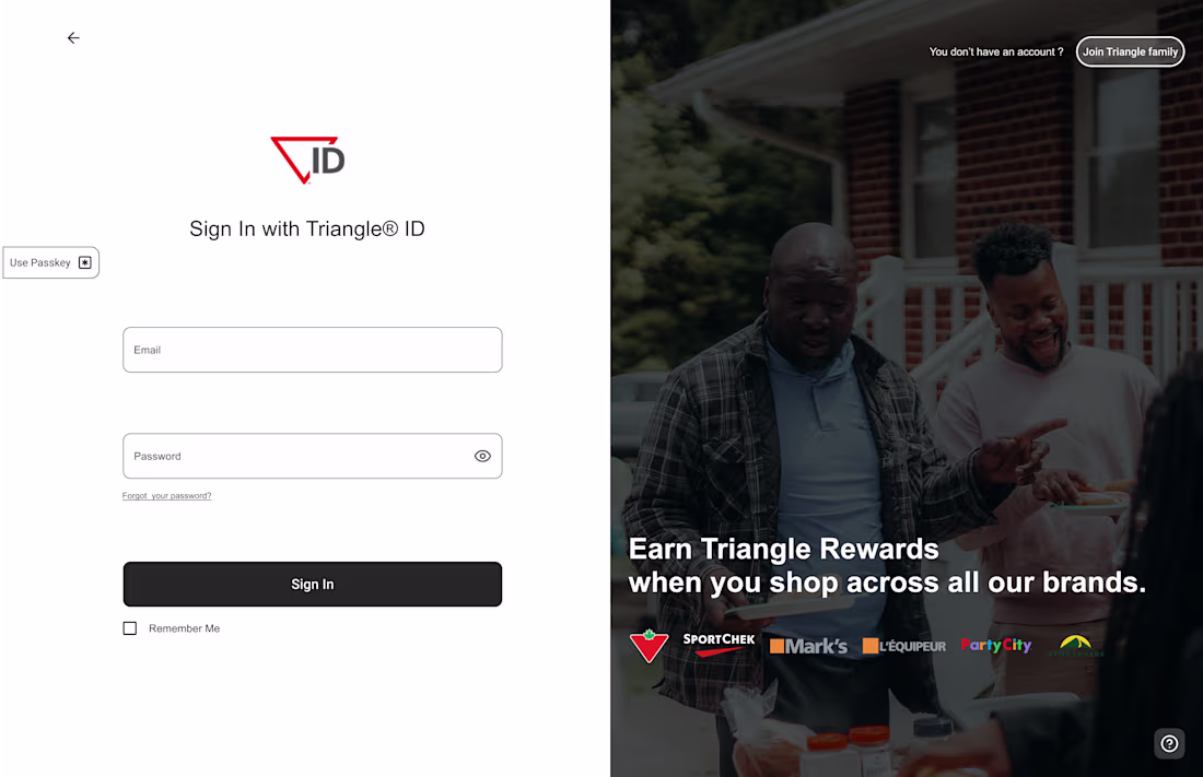 Cover image for Canadian Tire Login Experience Redesign