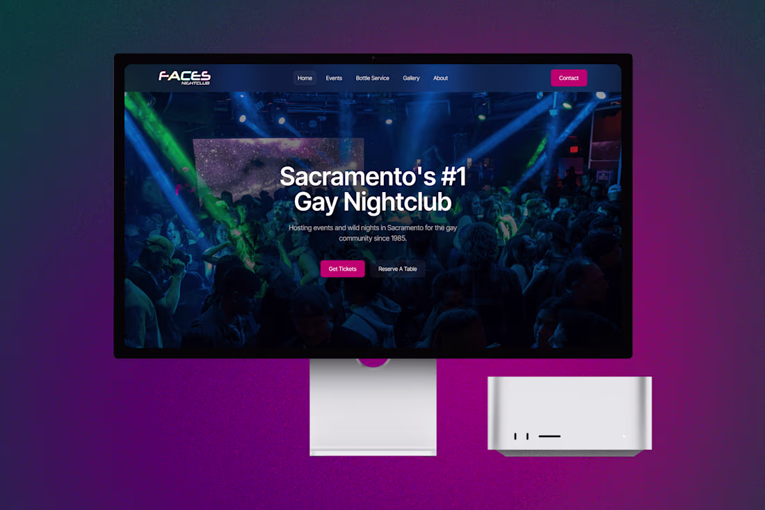 Cover image for Faces Nightclub Website Design & Development