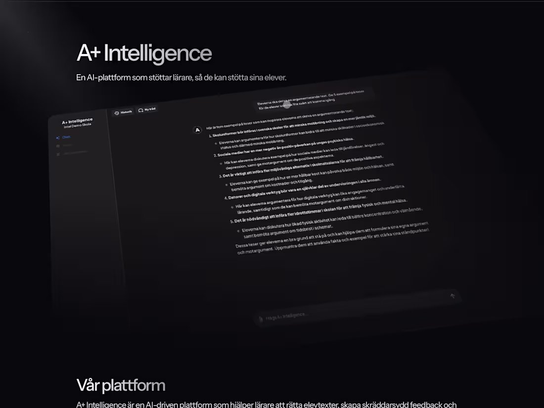 Cover image for Website design for AI- company.
