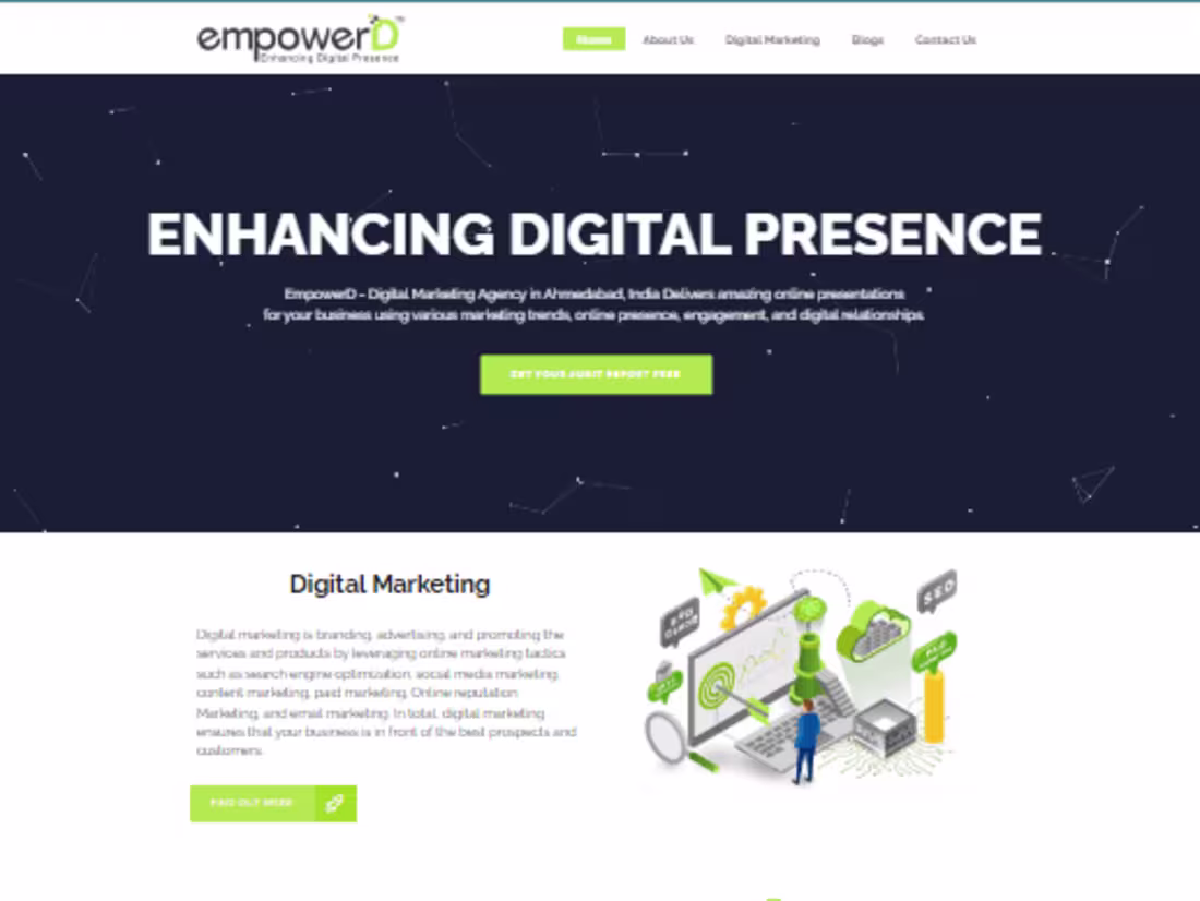 Cover image for Digital Marketing Agency in Ahmedabad, India | EmpowerD