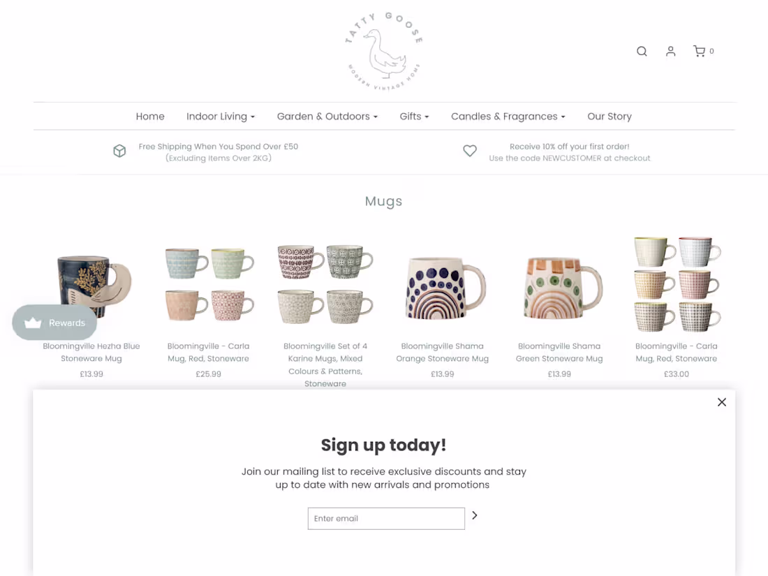 Cover image for Tatty Goose - Modern Vintage Homeware - UK Online Store