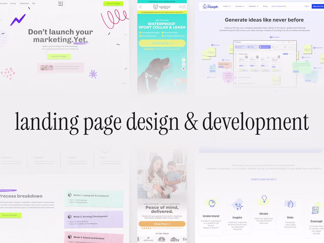 Cover image for _LP_ landing page design -> framer development