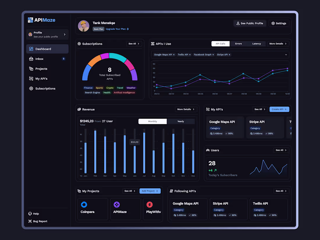 Cover image for APIMaze - Dashboard for API Management Platform