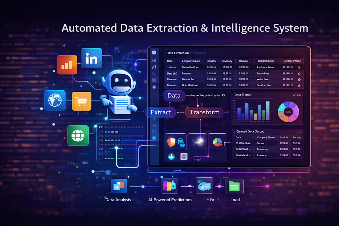 Cover image for Automated Data Extraction & Intelligence