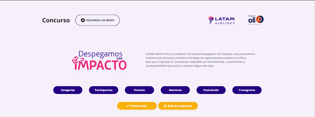 Cover image for LATAM Airlines NGO Contest Landing Page