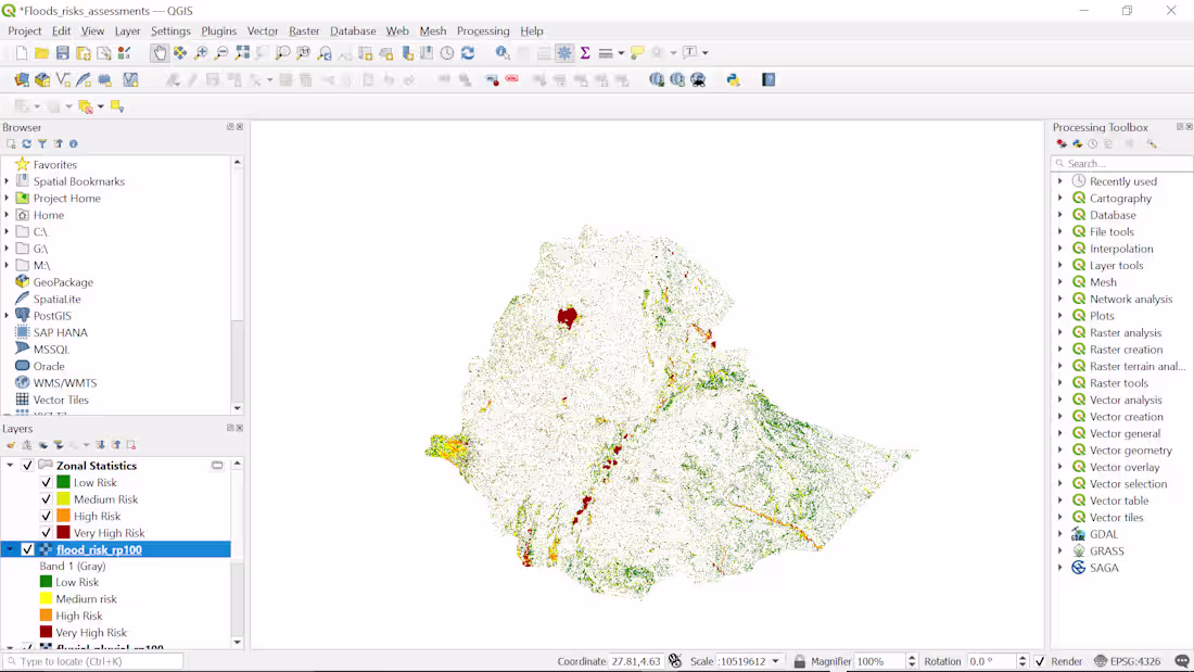 Cover image for Flood Risk Assessment in Refugee Camp Using QGIS