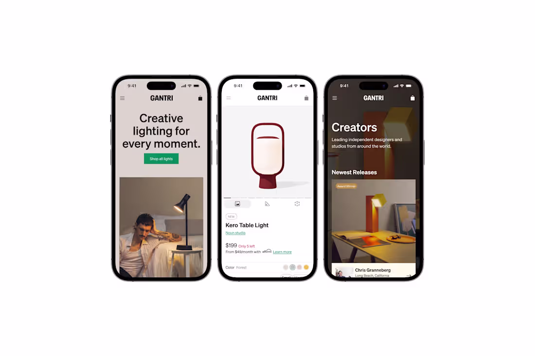 Cover image for Gantri Website