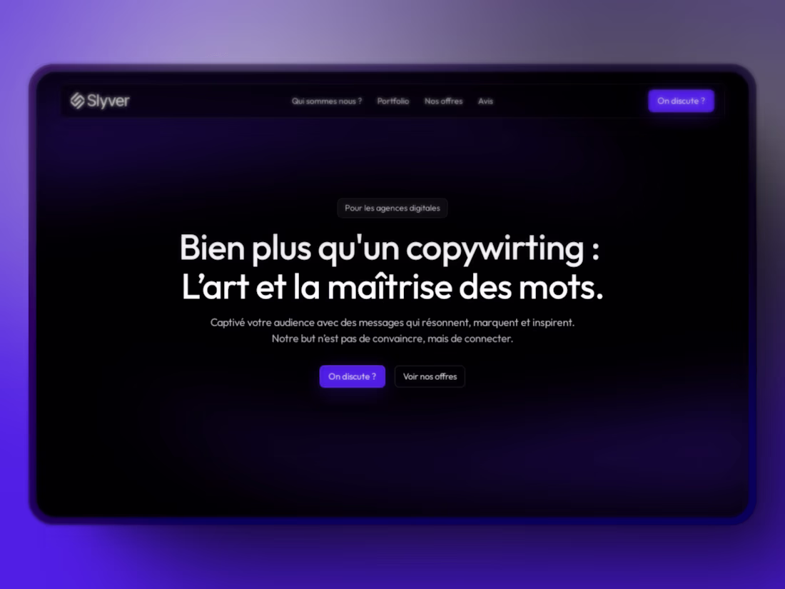 Cover image for Slyver : Landing Page Design & Framer Development