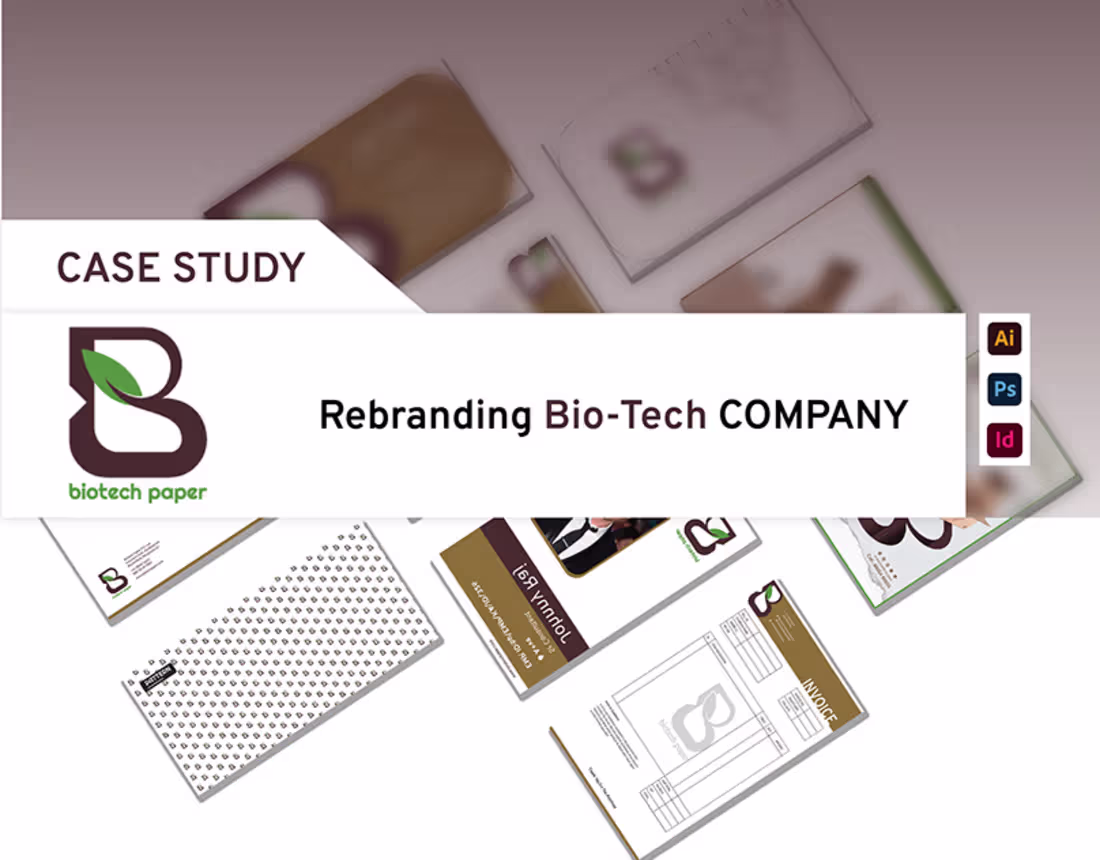 Cover image for Re-designed LOGO (Bio tech paper) on Behance