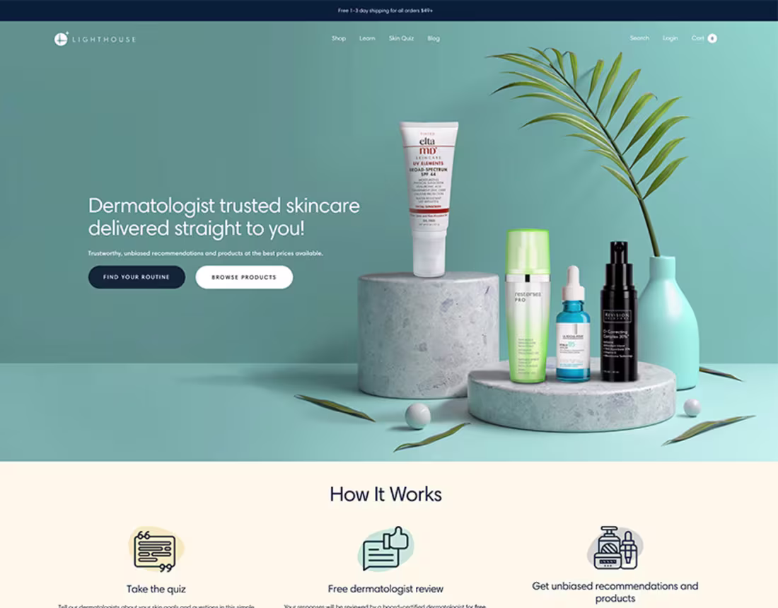 Cover image for Shopify store for a beauty brand