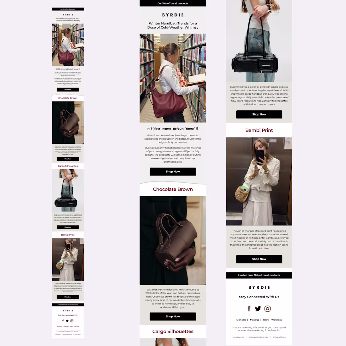 Cover image for Figma email design for BYRDIE brand