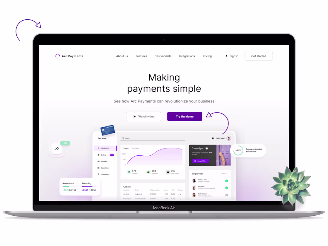 Cover image for Suzanne Shea - SaaS landing page