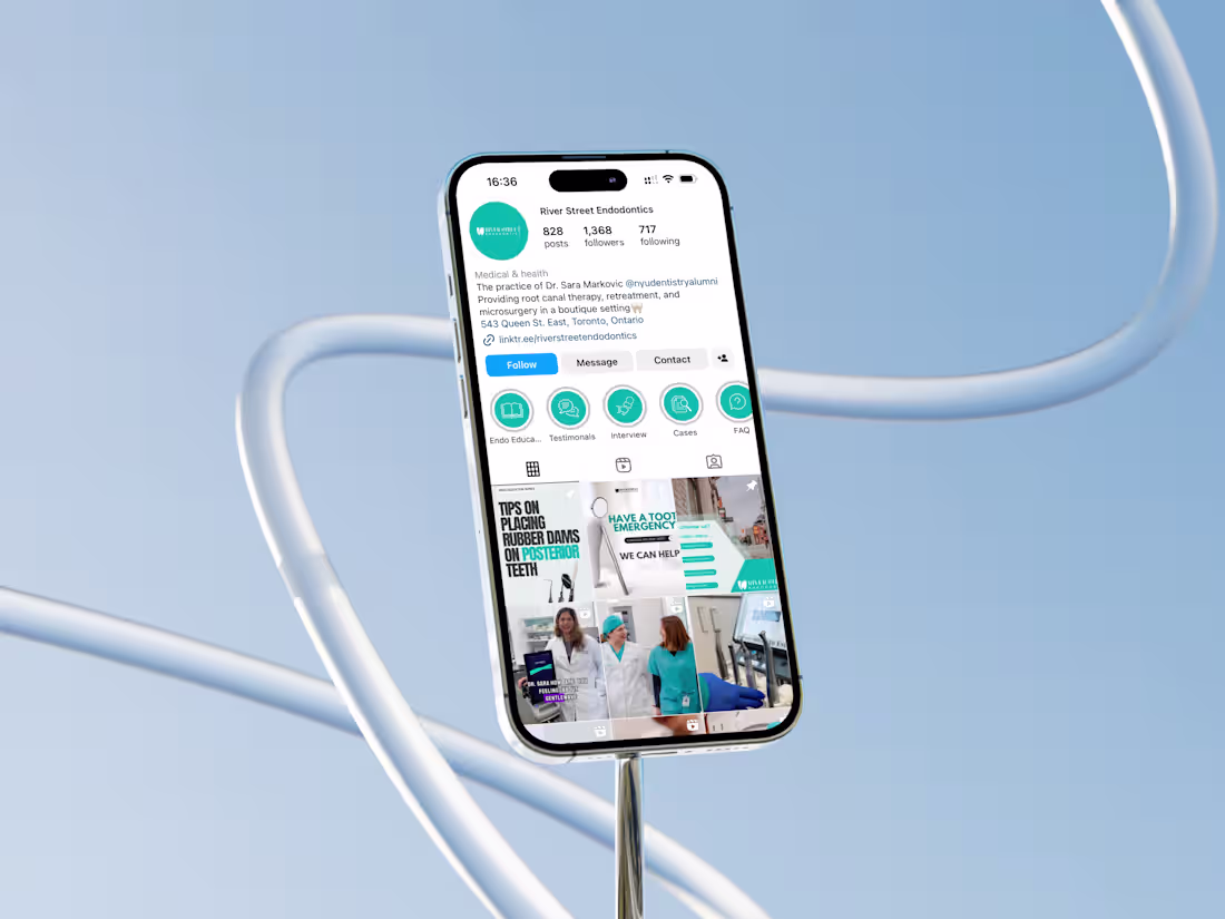 Cover image for Social Media Management & Design | River Street Endodontics