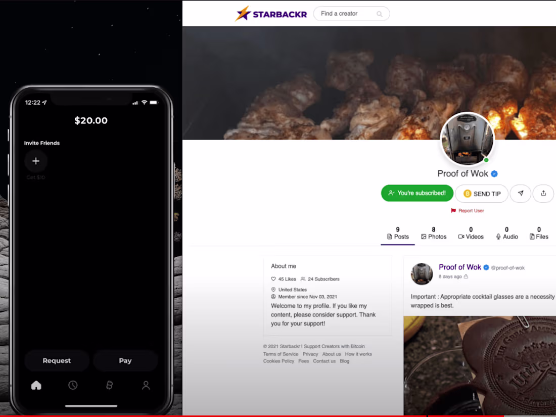 Cover image for Starbackr - Demo Overview - Monetize Content