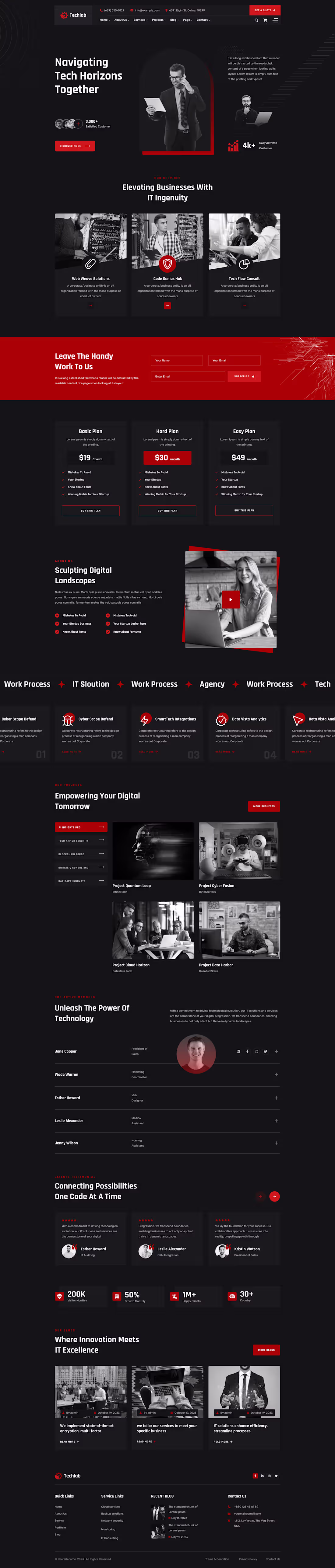 Cover image for 
IT Solutions And Services Landing Page