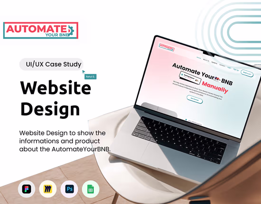 Cover image for AutomateYourBNB Website Design