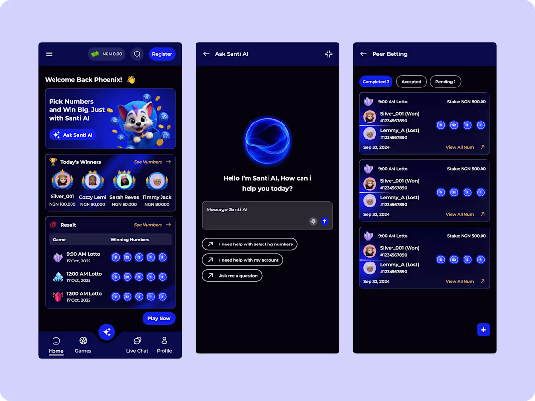 Cover image for Santiloto — Lottery Web &