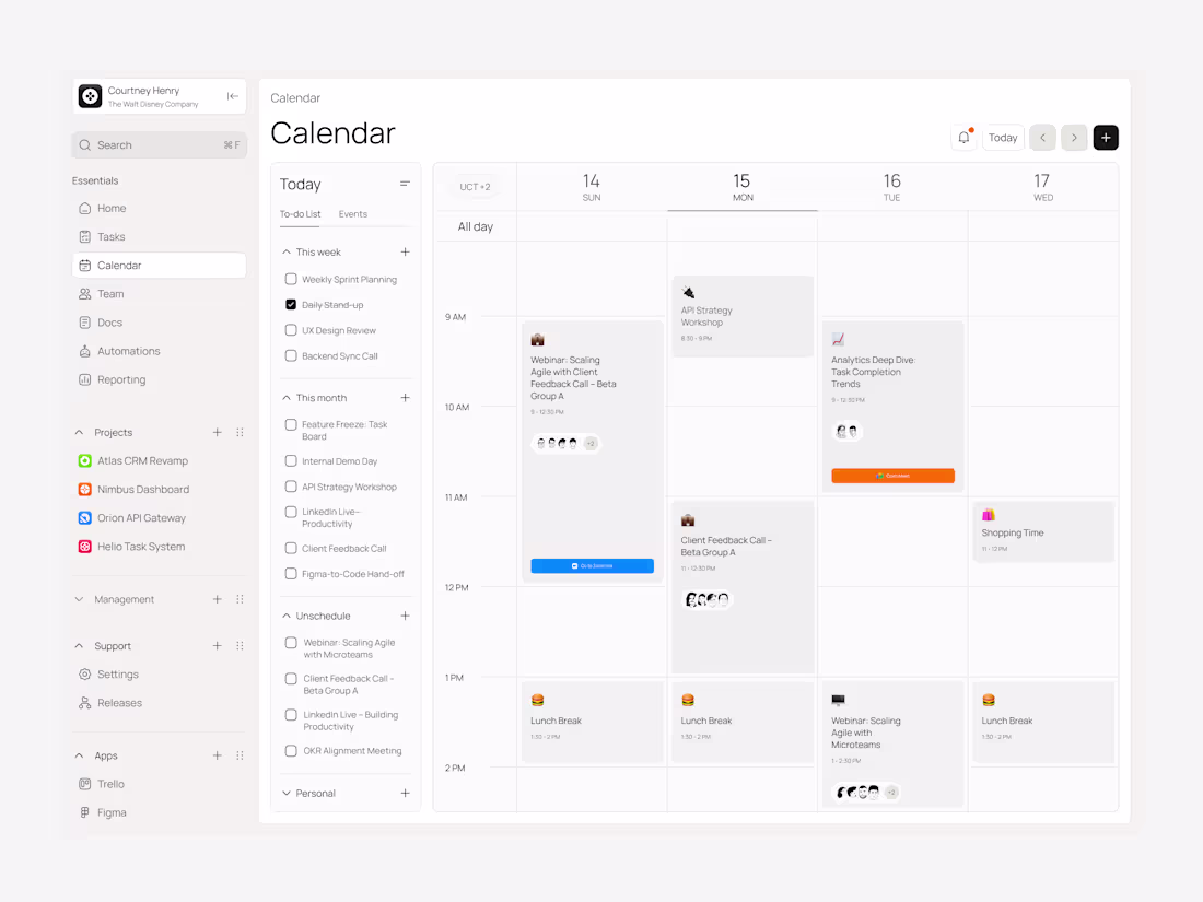 Cover image for Taskory task & everything management calendar dashboard
