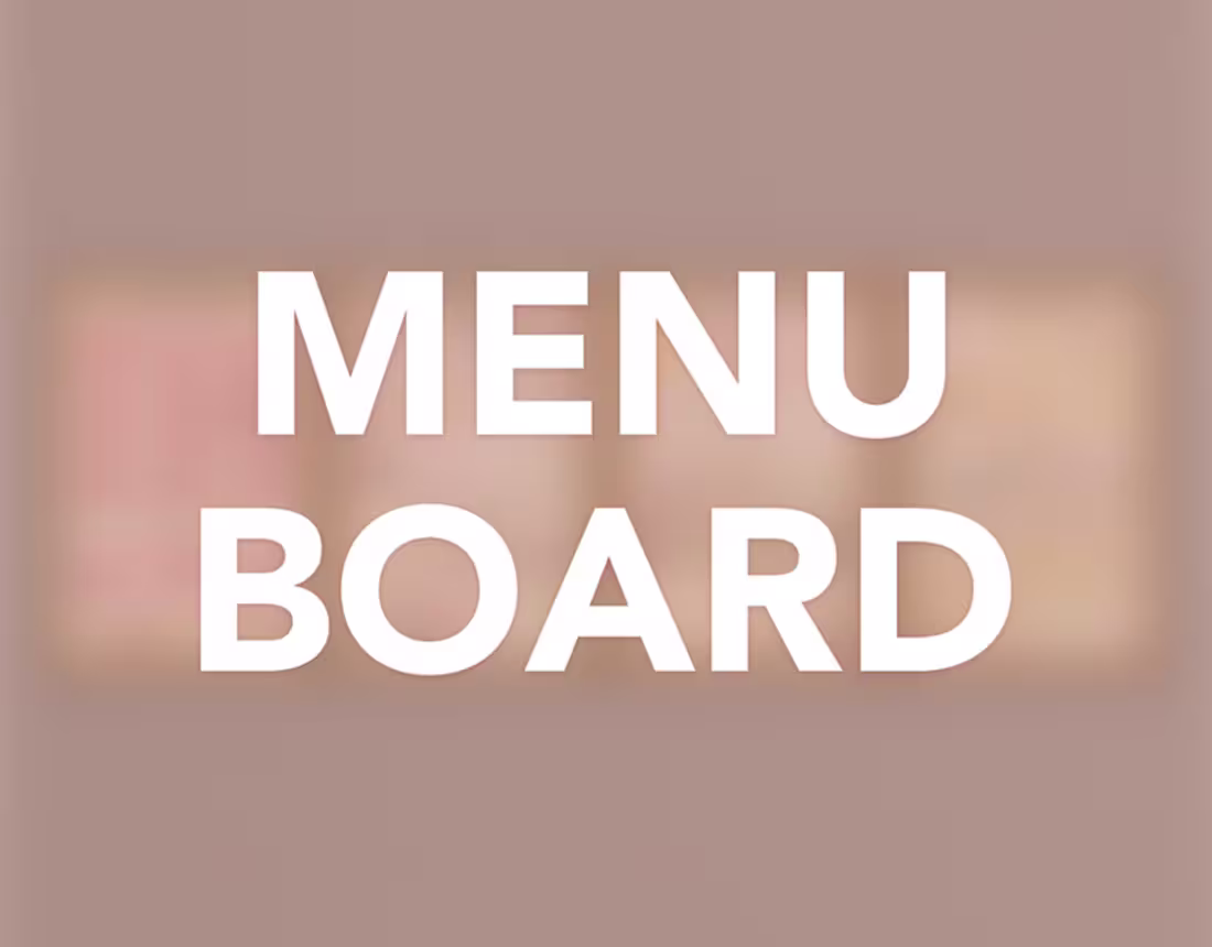 Cover image for Menu Board :: Behance