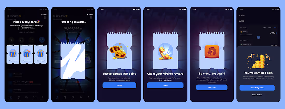 Cover image for Scractch card reward UI design_