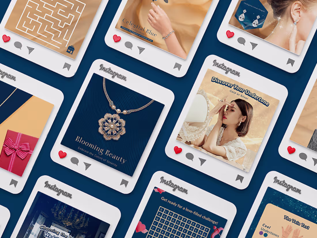 Cover image for Jewelry Social Media Design Post & Video