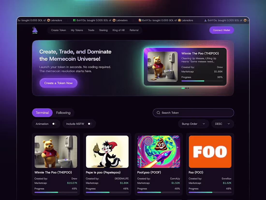 Cover image for Memecoin Launchpad – Fun Meets Finance