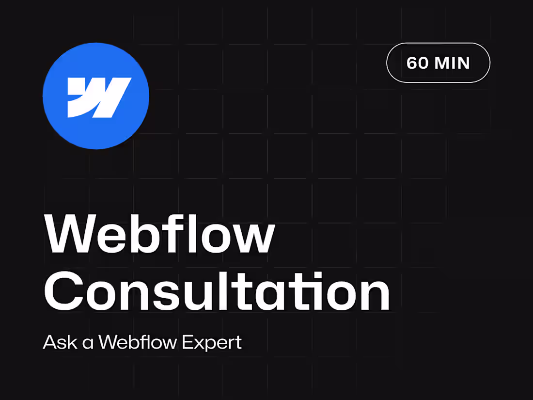Cover image for Webflow Expert Consultation