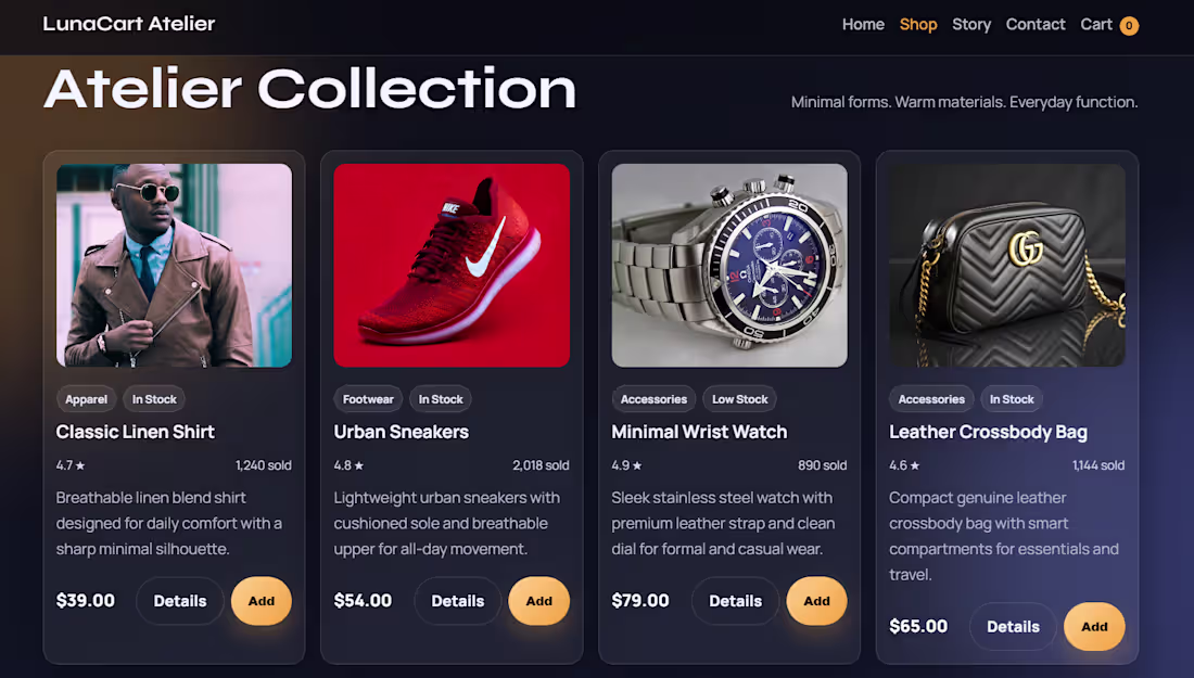Cover image for Boutique e-commerce concept store with