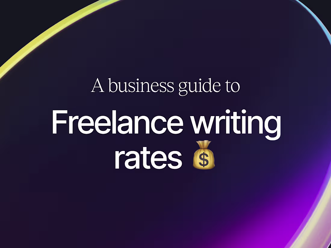Cover image for A Business Guide to Freelance Writing Rates