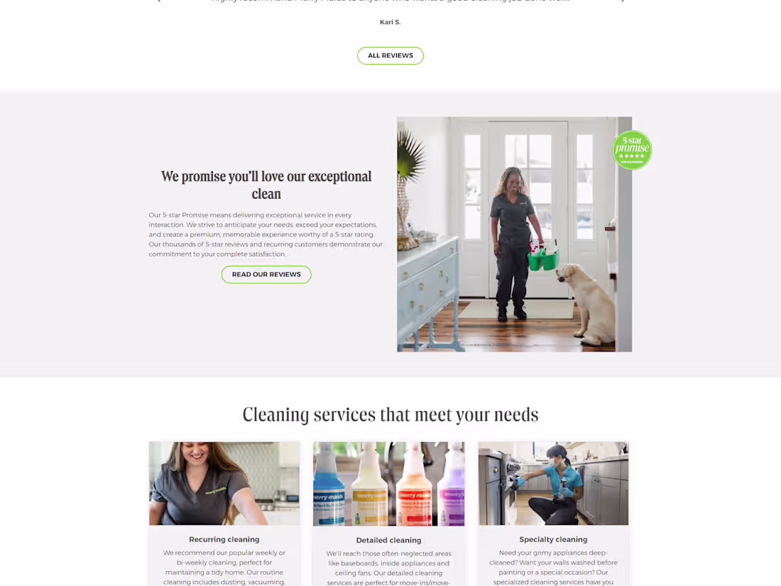 Cover image for Cleaning Service: