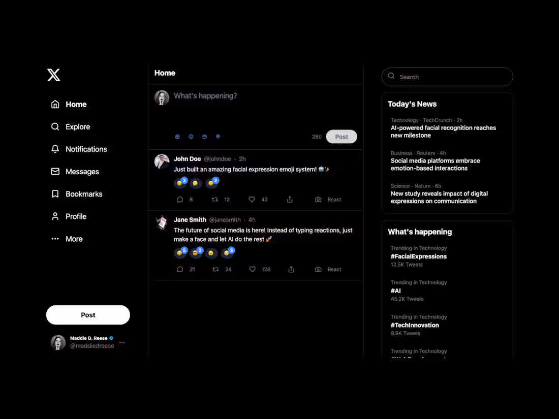 Cover image for X Clone with Facial Recognition