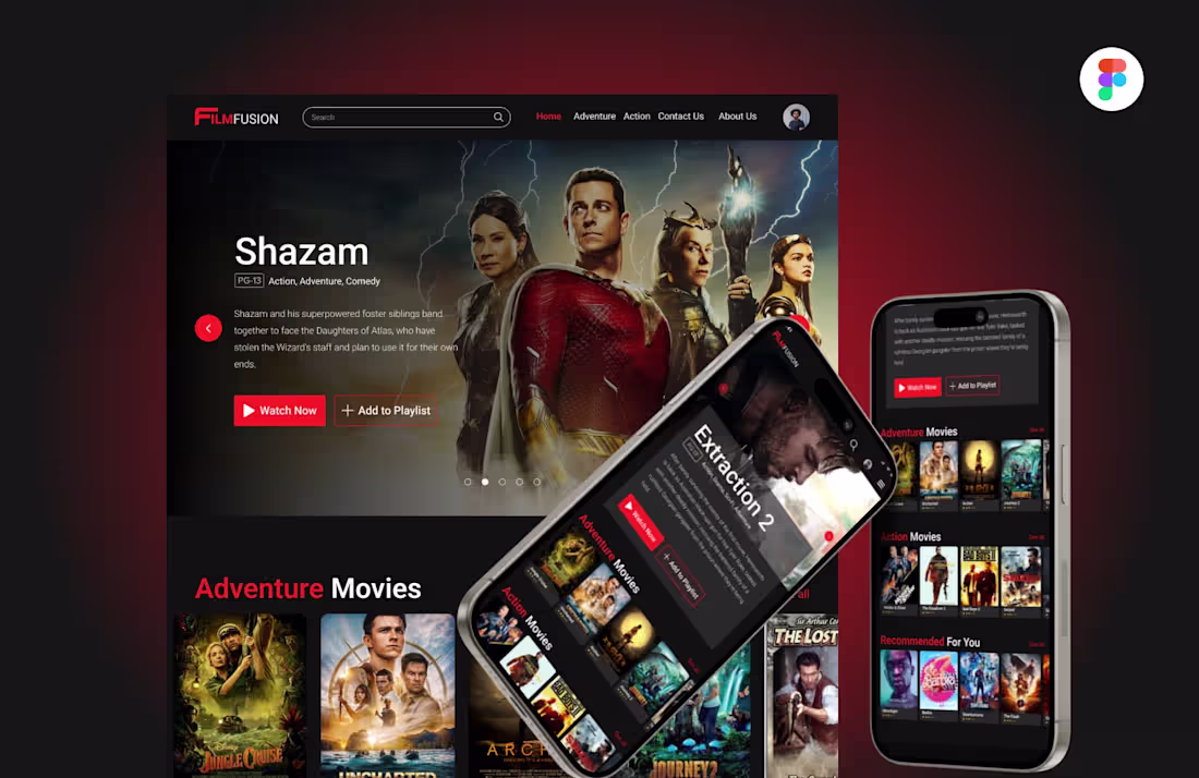 Cover image for FilmFusion is a streaming platform