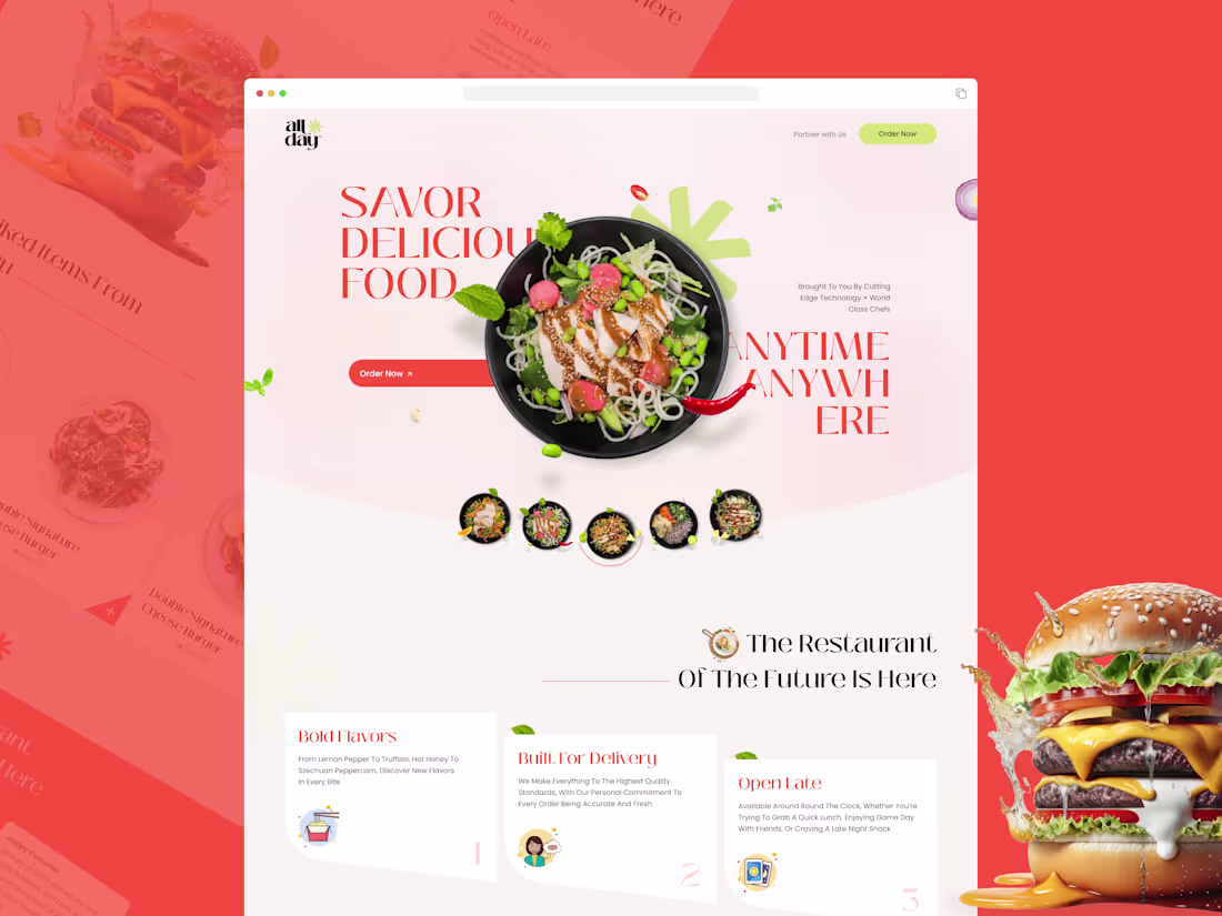 Cover image for All Day — Website Design