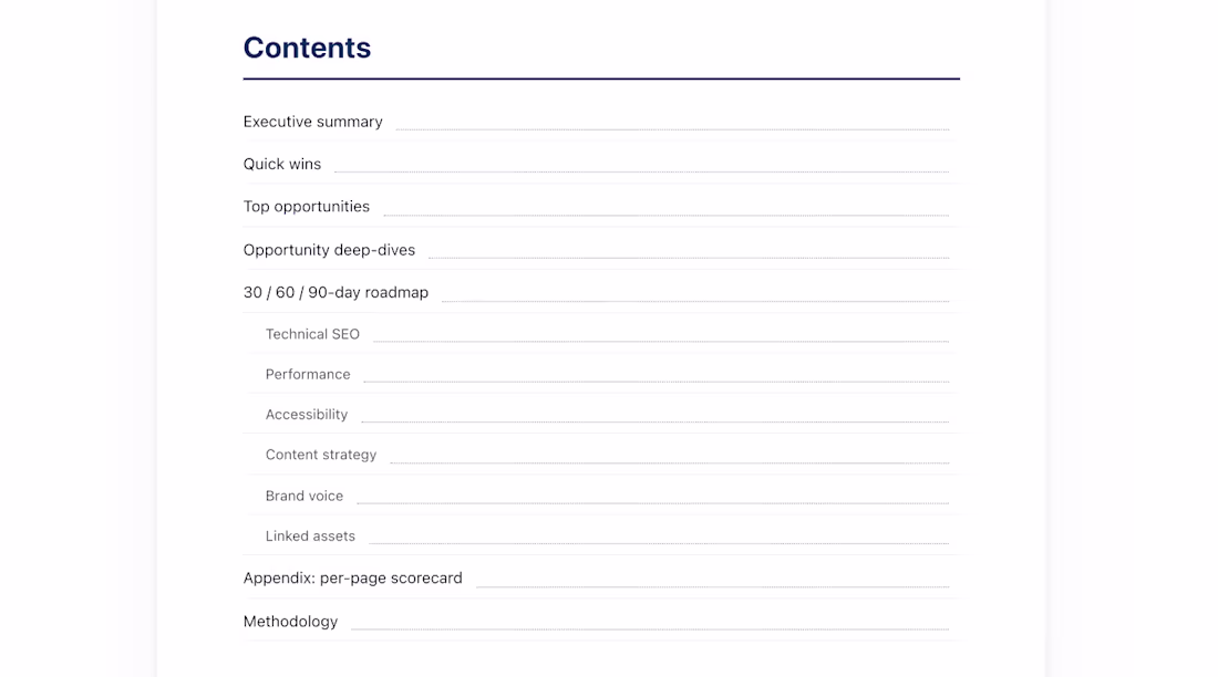 Cover image for Website Intelligence Audit snippet