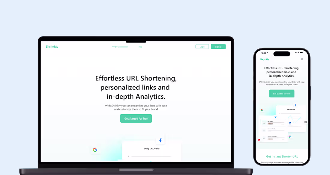 Cover image for Shrinkly Landingpage Redesign
