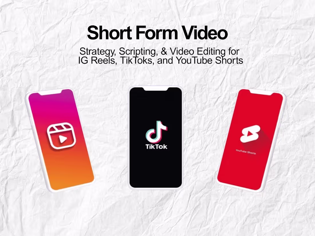 Cover image for Reels, Shorts, & TikTok Content + Strategy