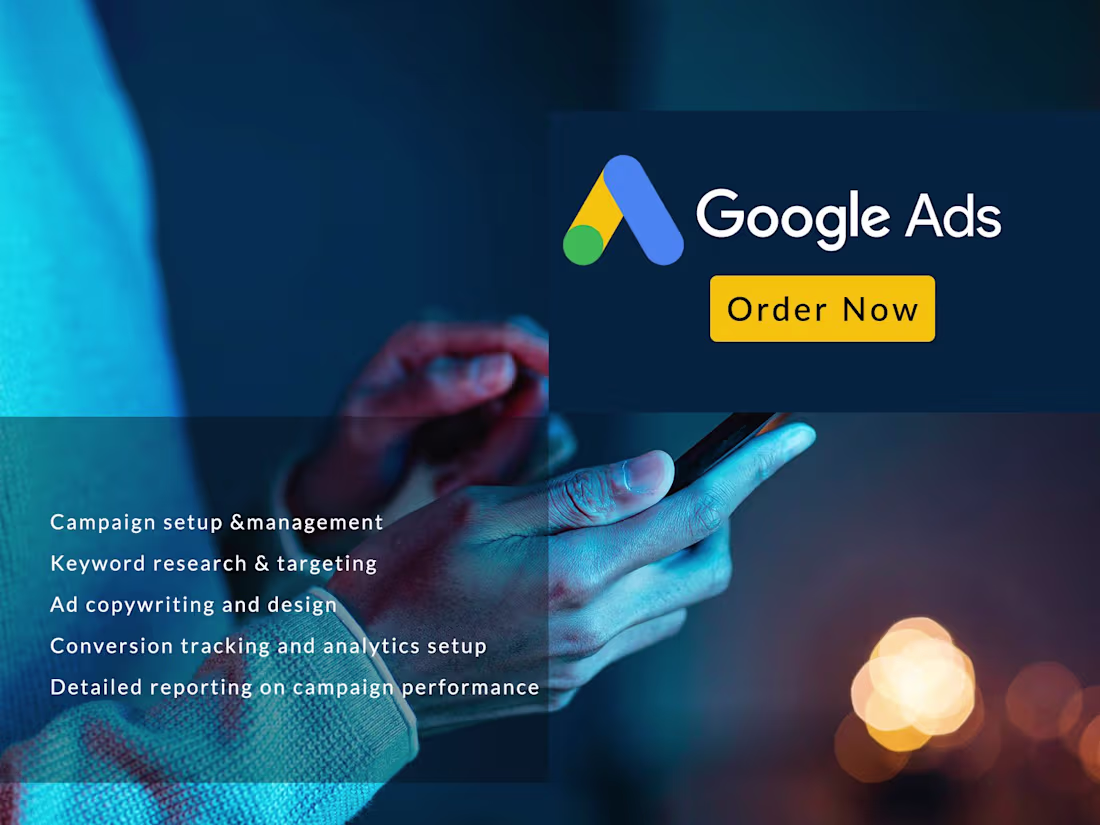Cover image for I Will Set Up and Manage Your Google Ads Campaign to Drive Sales
