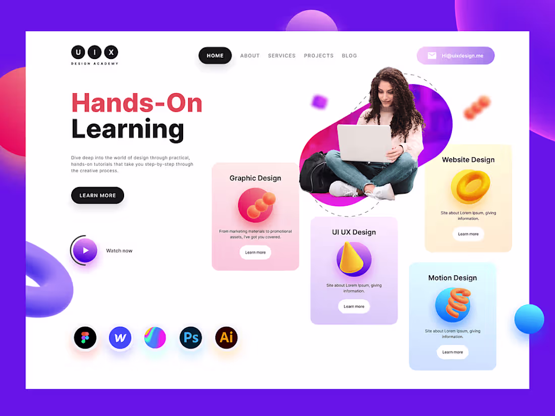 Cover image for Landing Page UI Design