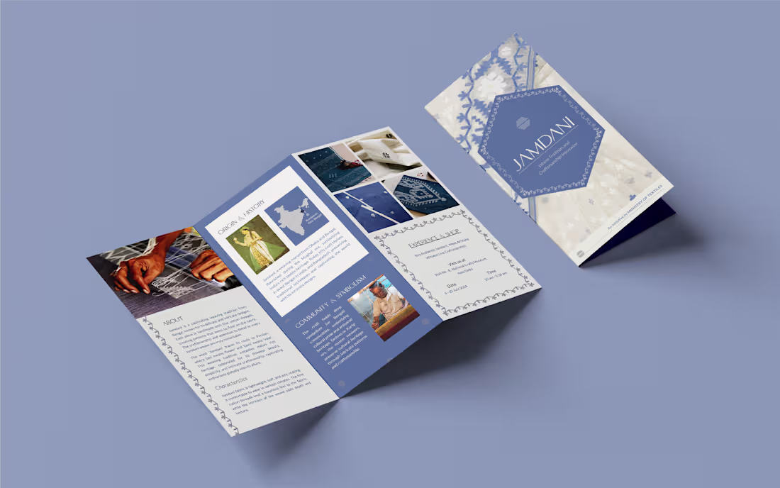 Cover image for Brochure Design - Jamdani Craft :: Behance
