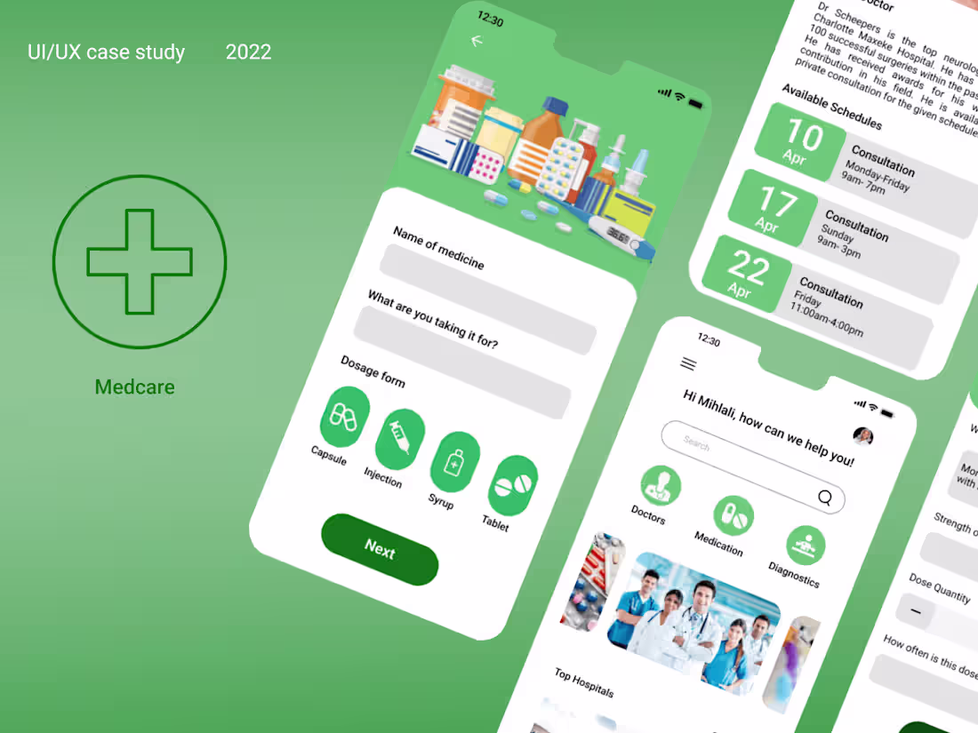 Cover image for Medcare Web app