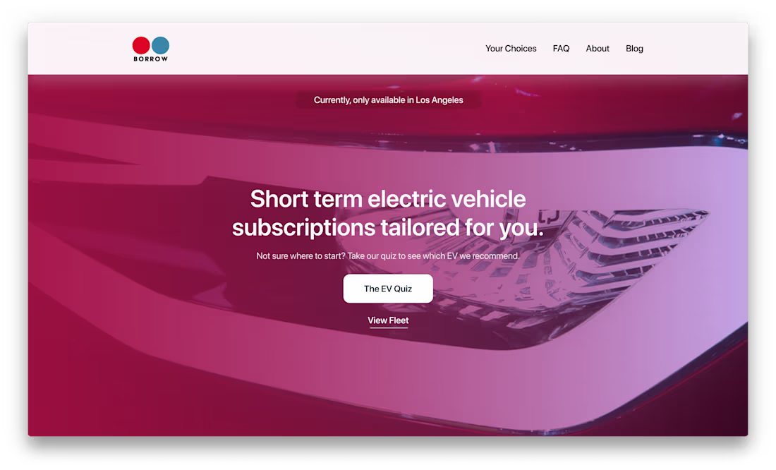 Cover image for Borrow Website Redesign